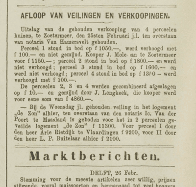 Westlandsche Courant 28 februari 1891